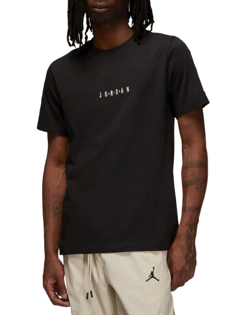 Nike Men's Jordan Air Embroidered Crew T-Shirt Black Size XL NEW WITH TAGS